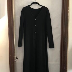 Light Fleece Duster with Rainbow Buttons